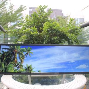 37.6 inch stretched LCD display